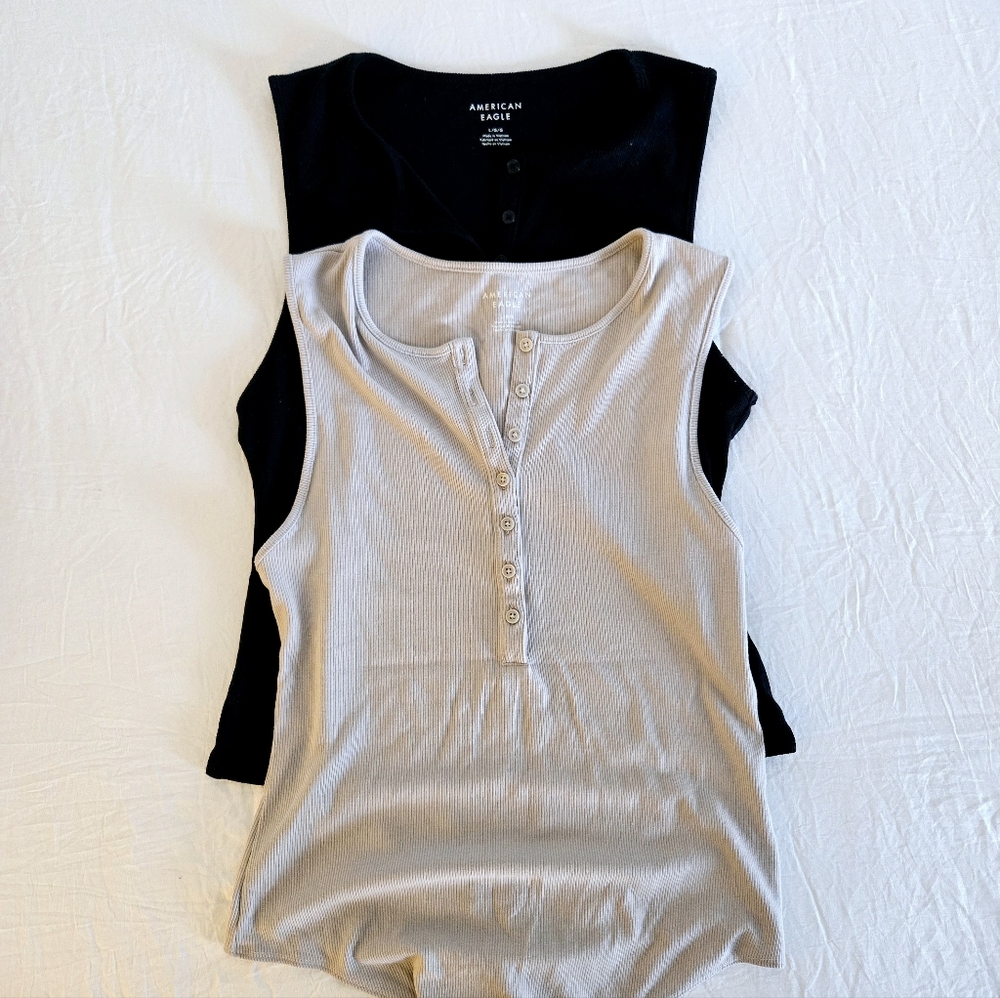 American Eagle Henley Bodysuit Bundle Large